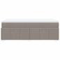 Preview: Boxspringbett mit Matratze Taupe 100x200 cm Stoff