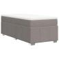 Preview: Boxspringbett mit Matratze Taupe 100x200 cm Stoff