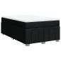 Preview: Boxspringbett mit Matratze Schwarz 120x190 cm Stoff