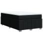 Preview: Boxspringbett mit Matratze Schwarz 120x190 cm Stoff