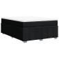 Preview: Boxspringbett mit Matratze Schwarz 140x190 cm Stoff