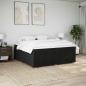Preview: Boxspringbett mit Matratze Schwarz 200x200 cm Stoff