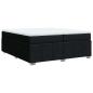 Preview: Boxspringbett mit Matratze Schwarz 200x200 cm Stoff