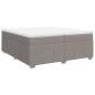 Preview: Boxspringbett mit Matratze Taupe 200x200 cm Stoff