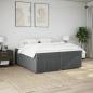 Preview: Boxspringbett mit Matratze Taupe 200x200 cm Stoff