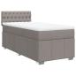 Preview: Boxspringbett mit Matratze Taupe 90x190 cm Stoff