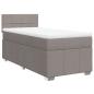 Preview: Boxspringbett mit Matratze Taupe 90x200 cm Stoff