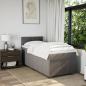 Preview: Boxspringbett mit Matratze Taupe 90x200 cm Stoff