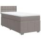 Preview: Boxspringbett mit Matratze Taupe 90x200 cm Stoff