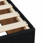 Preview: Boxspringbett mit Matratze Schwarz 100x200 cm Stoff