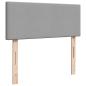 Preview: Boxspringbett mit Matratze Hellgrau 120x190 cm Stoff