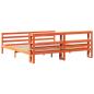 Preview: Massivholzbett ohne Matratze Wachsbraun 180x200 Kiefernholz