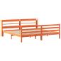 Preview: Massivholzbett ohne Matratze Wachsbraun 180x200 Kiefernholz