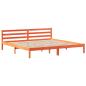 Preview: Massivholzbett ohne Matratze Wachsbraun 180x200 Kiefernholz