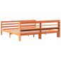 Preview: Massivholzbett ohne Matratze Wachsbraun 180x200 Kiefernholz