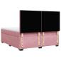 Preview: Boxspringbett mit Matratze Rosa 180x200 cm Samt