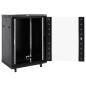 Preview: 15U Netzwerkschrank 19" IP20 Schwarz 53x40x80 cm