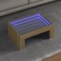 Preview: ARDEBO.de - Couchtisch mit Infinity-LED Sonoma-Eiche 70x50x30 cm