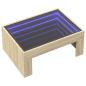 Preview: Couchtisch mit Infinity-LED Sonoma-Eiche 70x50x30 cm