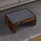 Preview: ARDEBO.de - Couchtisch mit Infinity-LED Räuchereiche 70x50x30 cm