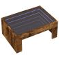 Preview: Couchtisch mit Infinity-LED Räuchereiche 70x50x30 cm