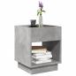 Preview: Couchtisch mit Infinity-LED Betongrau 40x40x50 cm