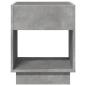 Preview: Couchtisch mit Infinity-LED Betongrau 40x40x50 cm