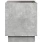 Preview: Couchtisch mit Infinity-LED Betongrau 40x40x50 cm
