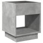 Preview: Couchtisch mit Infinity-LED Betongrau 40x40x50 cm