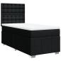 Preview: Boxspringbett mit Matratze Schwarz 90x190 cm Stoff
