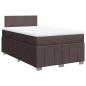 Preview: Boxspringbett mit Matratze Dunkelbraun 120x190 cm Stoff