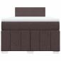 Preview: Boxspringbett mit Matratze Dunkelbraun 120x190 cm Stoff