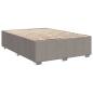 Preview: Boxspringbett mit Matratze Taupe 140x190 cm Stoff