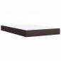 Preview: Boxspringbett mit Matratze Dunkelbraun 120x190 cm Stoff