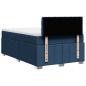Preview: Boxspringbett mit Matratze Blau 120x190 cm Stoff