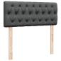 Preview: Boxspringbett mit Matratze Dunkelgrau 120x190 cm Stoff