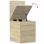 Preview: Truhe Sonoma-Eiche 30x35x35 cm Holzwerkstoff