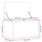 Preview: Truhe Sonoma-Eiche 60x35x35 cm Holzwerkstoff