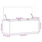 Preview: Truhe Sonoma-Eiche 90x35x35 cm Holzwerkstoff
