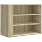 Preview: Wandregal Sonoma-Eiche 75x35x60 cm Holzwerkstoff