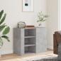 Preview: Wandregal Betongrau 75x35x60 cm Holzwerkstoff