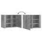 Preview: Wandregal Betongrau 75x35x60 cm Holzwerkstoff