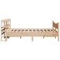 Preview: Massivholzbett mit Kopfteil 150x200 cm Kiefer