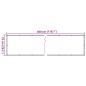 Preview: Balkon-Sichtschutz Creme 300x75 cm PVC
