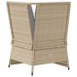 Preview: Garten-Ecksofa mit Kissen Beige Poly Rattan