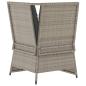 Preview: Garten-Ecksofa mit Kissen Hellgrau Poly Rattan