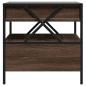 Preview: Couchtisch mit Infinity-LED Braun Eichen-Optik 50x50x51 cm