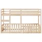 Preview: Etagenbett 80x200 cm Massivholz Kiefer