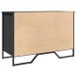Preview: Schuhregal Schwarz 90x38x61,5 cm Holzwerkstoff