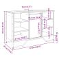 Preview: Waschbeckenunterschrank Sonoma-Eiche 91x35x60 cm Holzwerkstoff